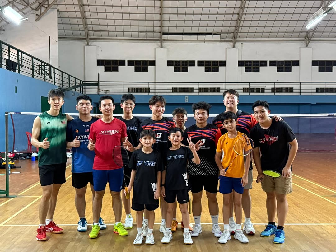 Dream Badminton Academy students at JB training camp